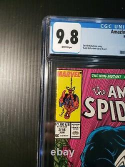 Amazing Spider-man 316 CGC 9.8 White Pages Newsstand. 1st Venom Cover WP NM/M