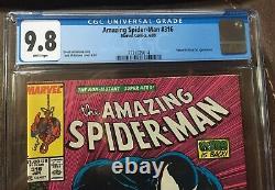Amazing Spider-man #316 CGC 9.8 White pages 1st Venom Cover NEWSSTAND rare