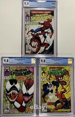 Amazing Spider-man 361 362 363 All Cgc 9.8 White Pages 1st Carnage Set