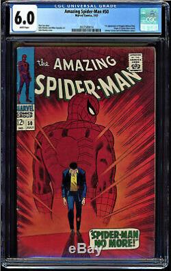 Amazing Spider-man #50 Cgc 6.0 White Pages 1st App Of Kingpin Cgc #2037500014