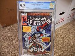 Amazing Spiderman 210 cgc 9.2 Marvel 1980 1st appearance of Madame Web WHITE pgs