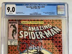 Amazing Spiderman 300 Marvel Comics 1988 CGC 9.0 White Pages McFarlane 1st Venom
