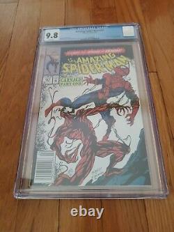 Amazing Spiderman #361 Cgc 9.8 1st Carnage Rare Newsstand White Pages