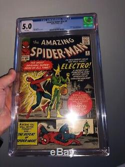 Amazing Spiderman 9 CGC 5.0 White Pages