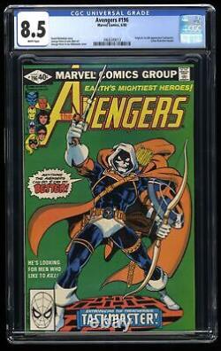 Avengers #196 CGC VF+ 8.5 White Pages 1st Appearance Taskmaster! Marvel 1980