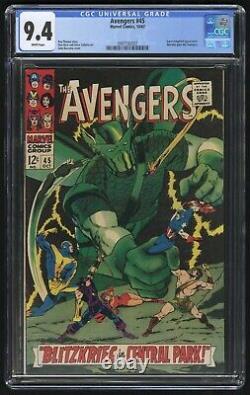 Avengers #45 CGC 9.4 White Pages (Marvel 10/67) Hercules joins the Avengers