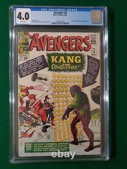 Avengers #8 CGC 4.0 White 1st Appearance of Kang Marvel 1964