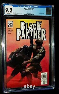 BLACK PANTHER CGC #2 2005 Marvel Comics CGC 9.2 NM- White Pages 0626