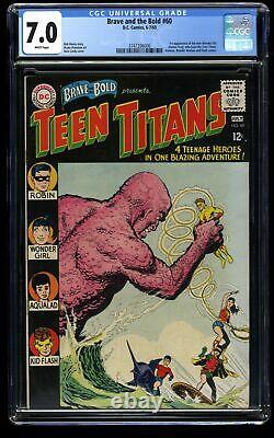 Brave and the Bold #60 CGC FN/VF 7.0 White Pages 1st Wonder Girl