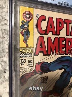 CAPTAIN AMERICA #102 CGC 9.2 Off White to White Pages 102 Marvel Comics 1968
