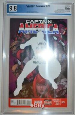 CAPTAIN AMERICA #25 (2014) PGX 9.8 Like CGC WHITE pages 1st Sam Wilson as
