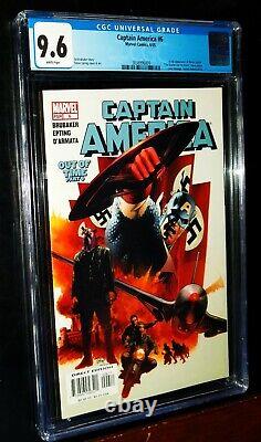 CAPTAIN AMERICA CGC #6 OUT OF TIME 2005 Marvel Comics CGC 9.6 NM+ White Pages 06