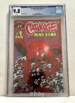 CARNAGE MIND BOMB #1 CGC 9.8 White Pages Marvel 1996 Red Foil Cover
