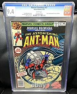 CGC 9.4 White Pager! Marvel Premiere 47 1st Scott Lang as Ant-man Never Pressed