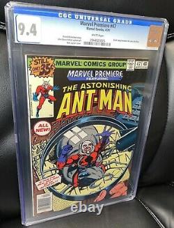 CGC 9.4 White Pager! Marvel Premiere 47 1st Scott Lang as Ant-man Never Pressed