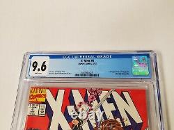 CGC 9.6 X-MEN #4 1ST APPEARANCE OF OMEGA RED 1992 White Pages