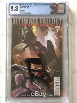 CGC 9.8 WHITE PAGES Ultimate Fallout #4 Djurdjevic Variant 1st App Miles Morales
