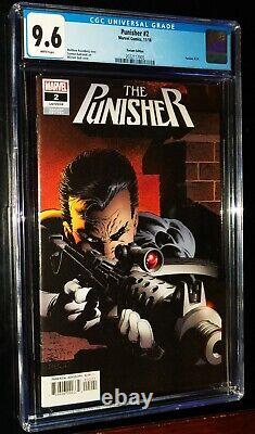 CGC PUNISHER #2 Variant Edition 2018 Marvel Comics CGC 9.6 NM+ White Pages