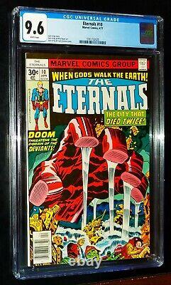 CGC THE ETERNALS #10 1977 Marvel Comics CGC 9.6 Near Mint + White Pages