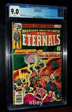 CGC THE ETERNALS #2 1976 Marvel Comics CGC 9.0 Very Fine/Near Mint WHITE PAGES