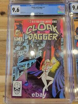 CLOAK AND DAGGER 1-4 Cgc 9.6 white pages Complete limited series Marvel 1983