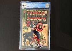 Captain America #100 Marvel Comics 1968 Cgc 6.0 Off White Pages 1st Issue