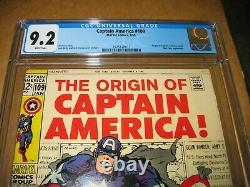 Captain America # 109 CGC 9.2 White Pages Jack Kirby Cover Marvel