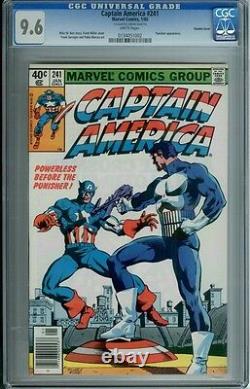 Captain America #241 Cgc 9.6 White Pages Double Cover Newsstand Edition Rare