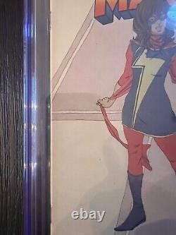 Captain Marvel 17. 2nd Print. CGC 9.6. White Pages, 1st Kamala Khan