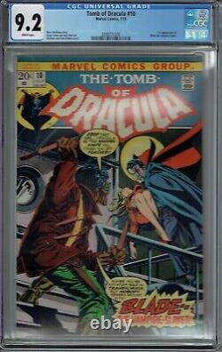 Cgc 9.2 Tomb Of Dracula #10 1st Appearance Blade The Vampire Slayer White Pages