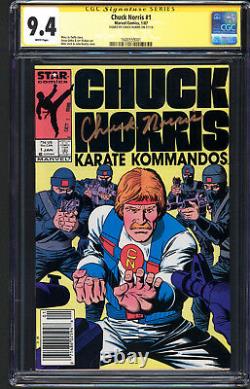 Chuck Norris #1 CGC SS 9.4 NM WHITE PAGES CHUCK NORRIS SIGNATURE SERIES SIGNED