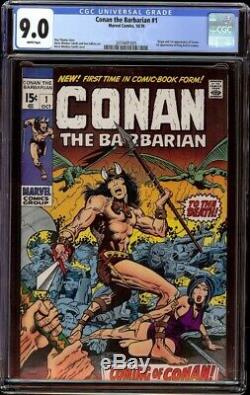 Conan the Barbarian # 1 CGC 9.0 White (Marvel, 1970) 1st appearance Conan