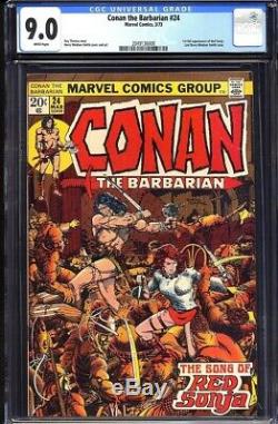 Conan the Barbarian 24 CGC 9.0 White Pages 1st full appearance Red Sonja
