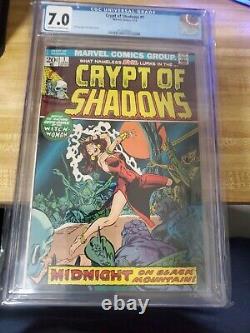 Crypt Of Shadows 1 Cgc 9.0 White Pages Marvel 1973 Free Shipping