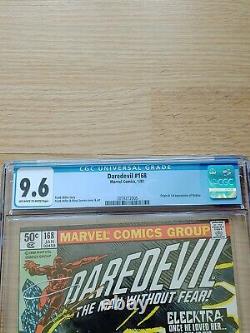 Daredevil #168 CGC 9.6 1st appearance of Elektra Newsstand White Pages Centered