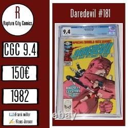 Daredevil #181 Cgc 9.4 White Pages Bullseye Vs Elektra Marvel Comics 1982