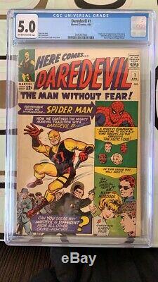 Daredevil #1 FIRST APPEARANCE AND ORIGIN! CGC 5.0 OFF-WHITE/WHITE PAGES
