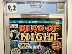 Dead Of Night # 1 Marvel Comics, 12/1973 CGC 9.2 White Pages