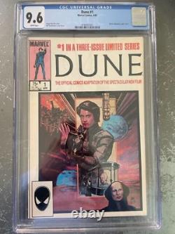 Dune #1 CGC 9.6 (1985) Marvel Comics WHITE Pages BEAUTIFUL COPY