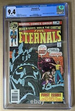 ETERNALS #1 CGC 9.4 NM Comic WHITE Pages 1976 1st Appearance & Origin Hot Movie
