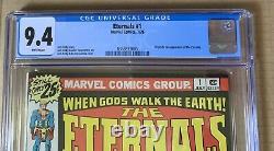 ETERNALS #1 CGC 9.4 NM Comic WHITE Pages 1976 1st Appearance & Origin Hot Movie