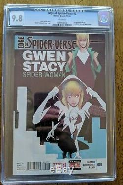 Edge Of Spider-verse #2 CGC 9.8 1st Print White 1st Spider-Gwen