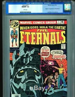 Eternals 1 CGC 9.8 1976 White pgs 1st appearance Movie coming OLD SLAB 9.9 $1695
