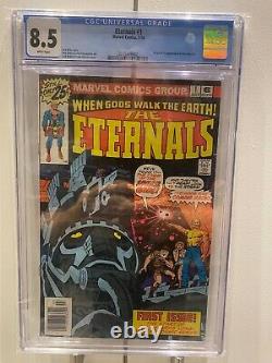 Eternals #1 cents edition CGC 8.5 White pages Marvel Comics 1976 Movie