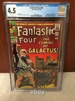 FANTASTIC FOUR #48 CGC 4.5 White Pages 1st Appearance Silver Surfer Key Issue