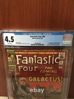 FANTASTIC FOUR #48 CGC 4.5 White Pages 1st Appearance Silver Surfer Key Issue