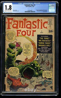 Fantastic Four #1 CGC GD- 1.8 Cream To Off White Marvel Comics