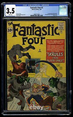 Fantastic Four #2 CGC VG- 3.5 White Pages