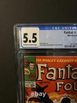 Fantastic Four #46 Cgc 5.5 1st Appearance Black Bolt Inhumans Off-white White