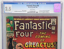 Fantastic Four 48 CGC 2.5 White Pages Marvel Comics 1st Galactus & Silver Surfer